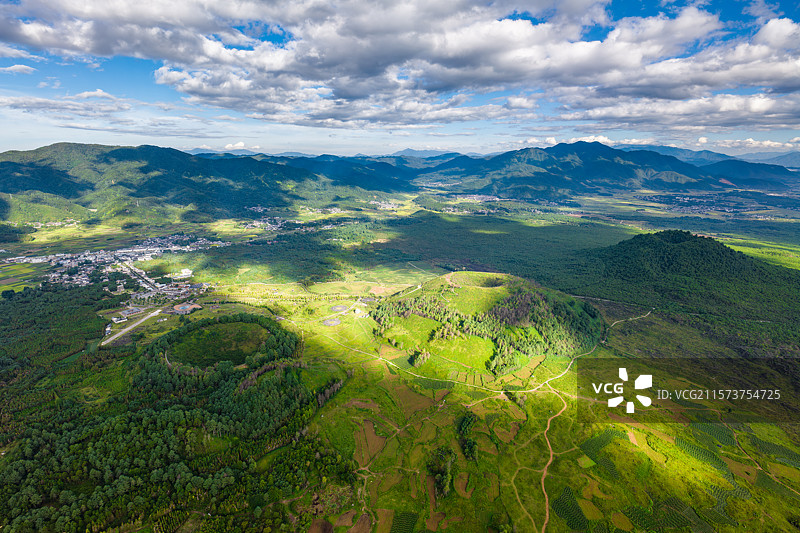 云南保山市腾冲火山群公园/腾冲火山国家公园/保山市火山热海旅游区/腾冲火山地热国家地质公园图片素材