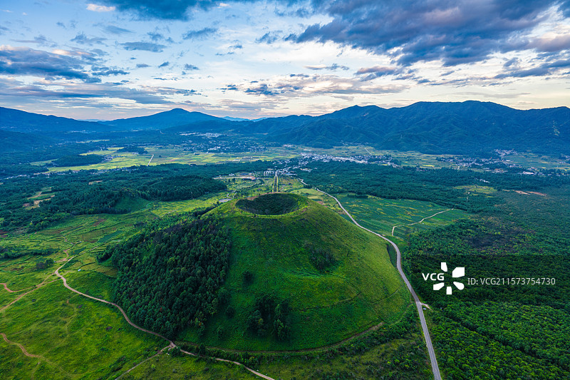 云南保山市腾冲火山群公园/腾冲火山国家公园/保山市火山热海旅游区/腾冲火山地热国家地质公园图片素材