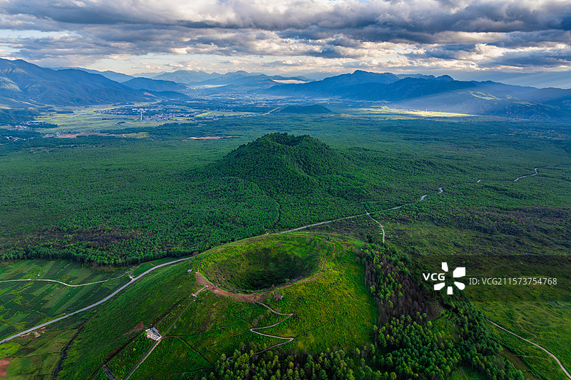云南保山市腾冲火山群公园/腾冲火山国家公园/保山市火山热海旅游区/腾冲火山地热国家地质公园图片素材