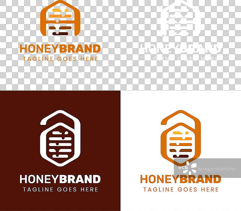 蜜蜂养殖完美的字母A蜂蜜标志组合图片素材