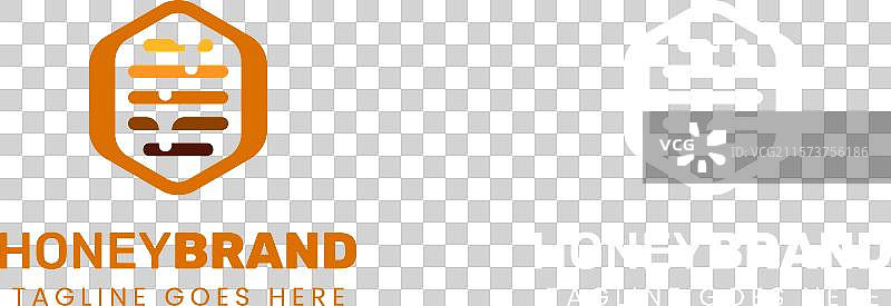 字母O蜜蜂标志，完美适合养蜂业和图片素材