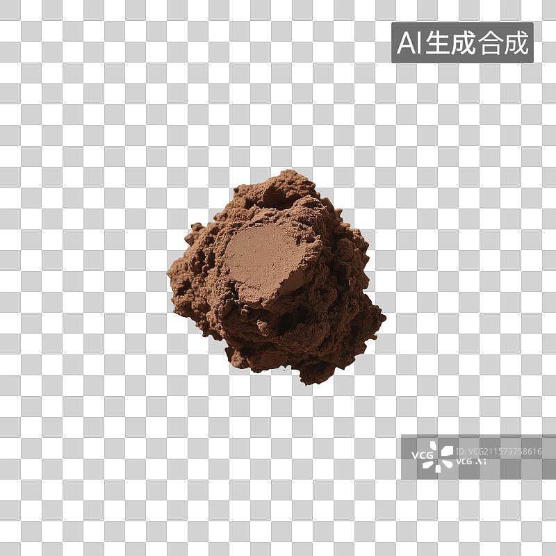 【AI数字艺术】极简风格鲜亮色彩的泥土团图片素材