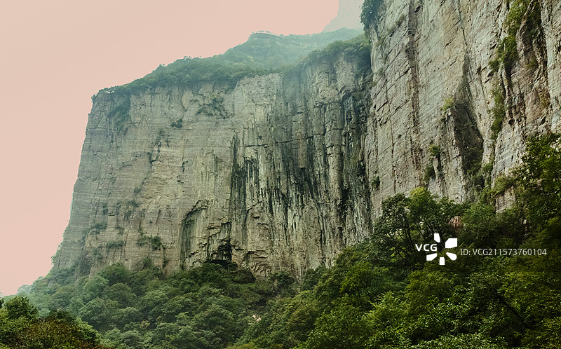 神秘莲花秘境-九莲山景区位于太行山深处.图片素材