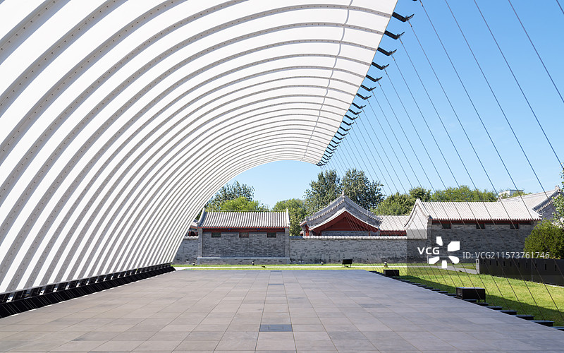 蛇形美术馆北京展亭图片素材