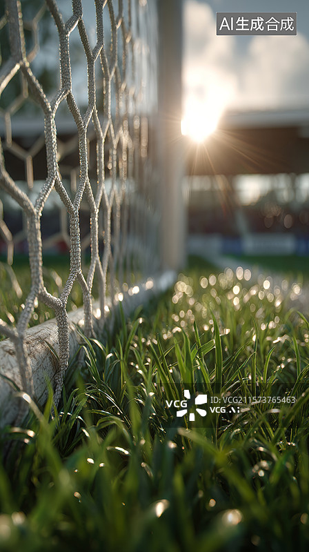 【AI数字艺术】户外足球场绿茵场图片素材