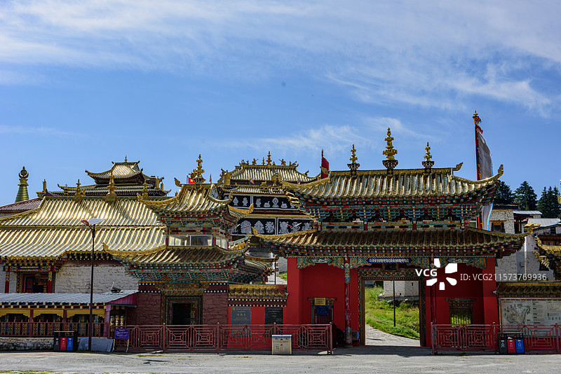 四川阿坝州大藏寺图片素材