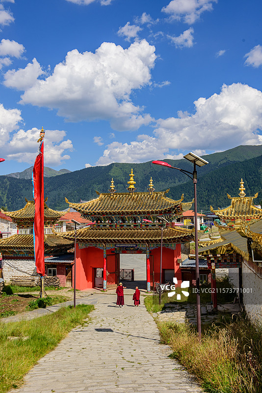 四川阿坝州大藏寺图片素材