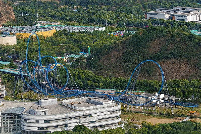 苏州乐园过山车图片素材