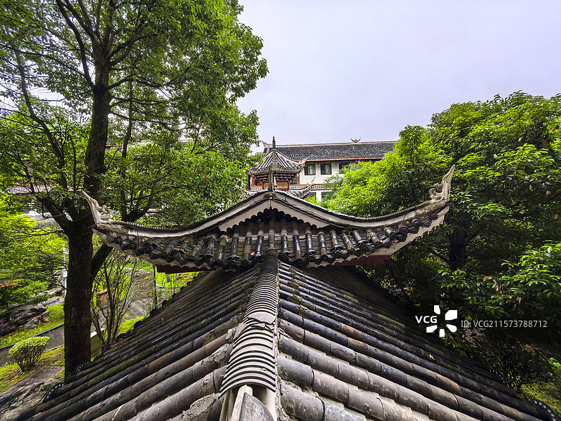 中国贵州黔东南州剑河县仰阿莎温泉小镇风光图片素材