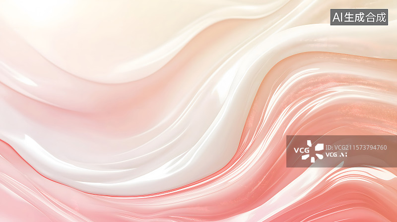 【AI数字艺术】粉色流体抽象背景图片素材