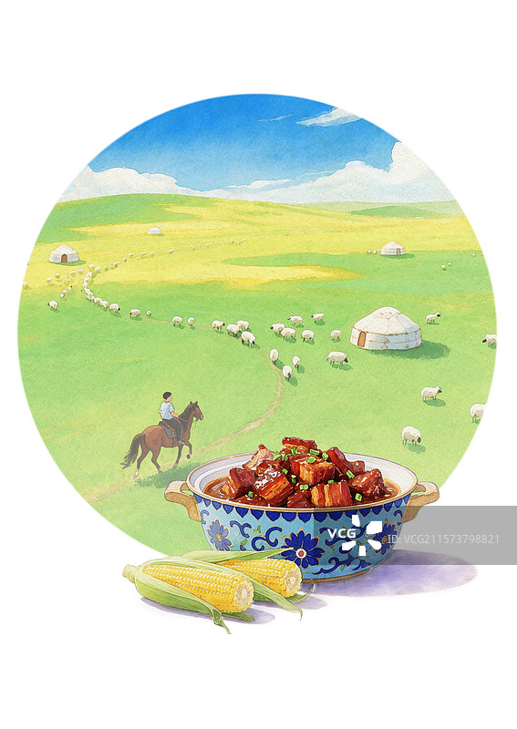 24节气和美食—立秋 玉米 炖肉（贴秋膘）图片素材