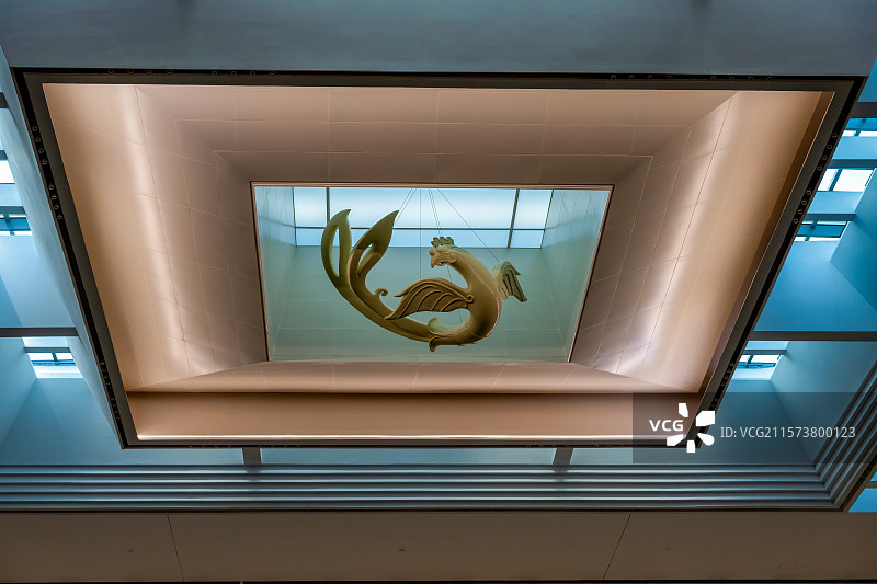 中国河南省安阳市殷墟博物馆天命玄鸟图片素材