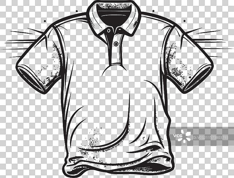 动态线条的休闲Polo衫logo设计图片素材