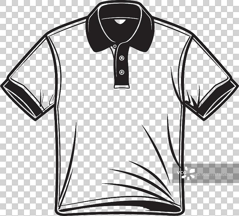 复古风格的Polo衫标志设计图片素材