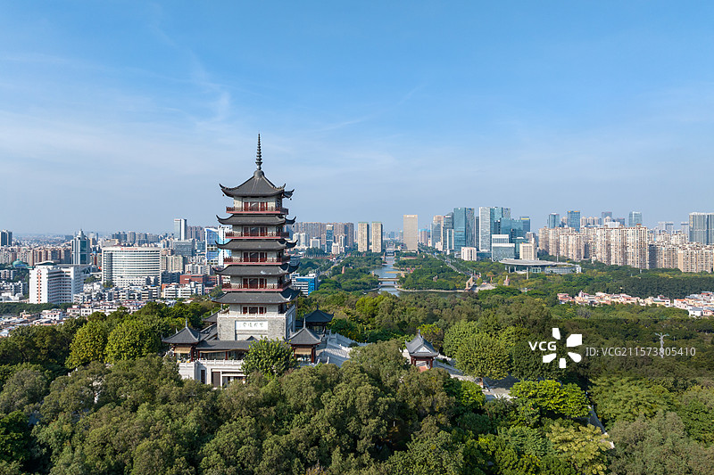 佛山千灯湖礌岗公园魁星阁图片素材