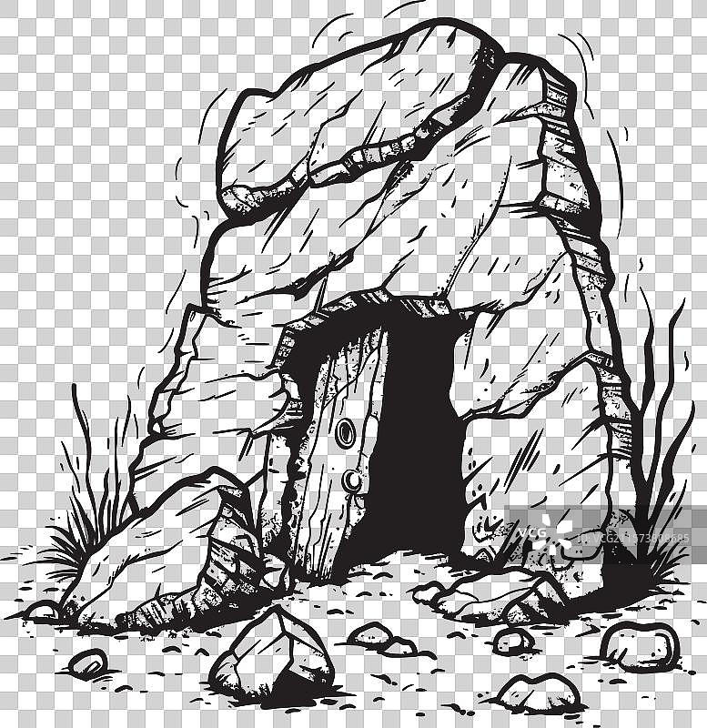 古老的飞地 史前徽章 石器时代图片素材