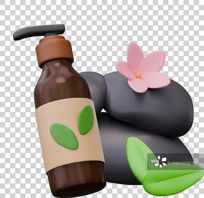 黑色液体化妆品分配瓶图片素材