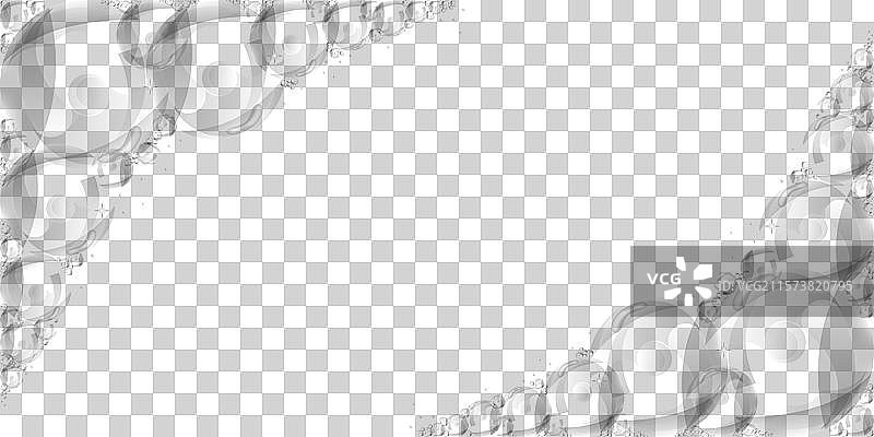 逼真的肥皂泡与光泽图片素材