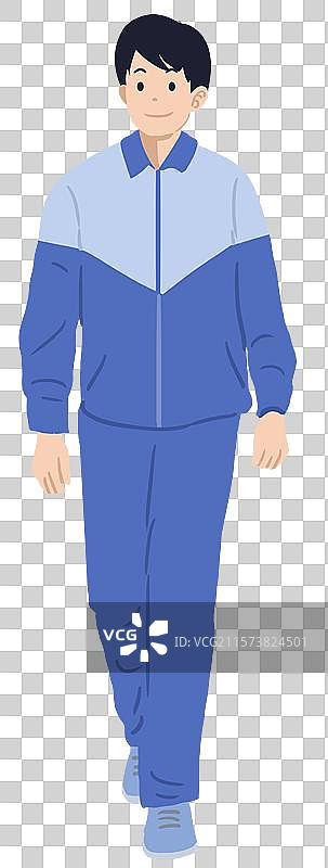 夏天夏季中学生高中生毕业季走出校门学校正面跑步庆祝欢乐校门口照相留念纪念正面插画图片素材