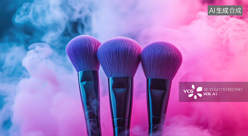 【AI数字艺术】化妆刷子图片素材