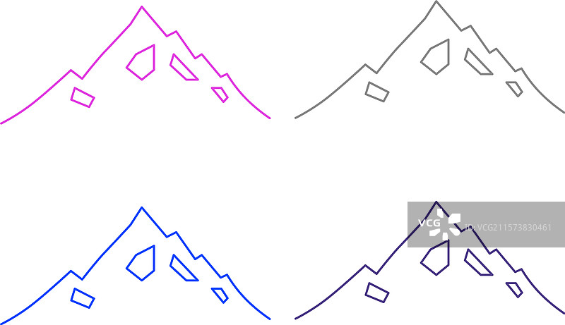 高山度假村峰顶冒险旅行标志图片素材