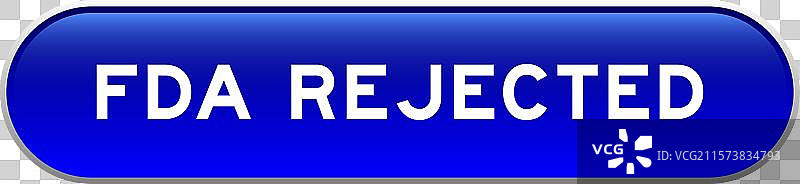 蓝色胶囊形状的按钮，上面写着“FDA”图片素材