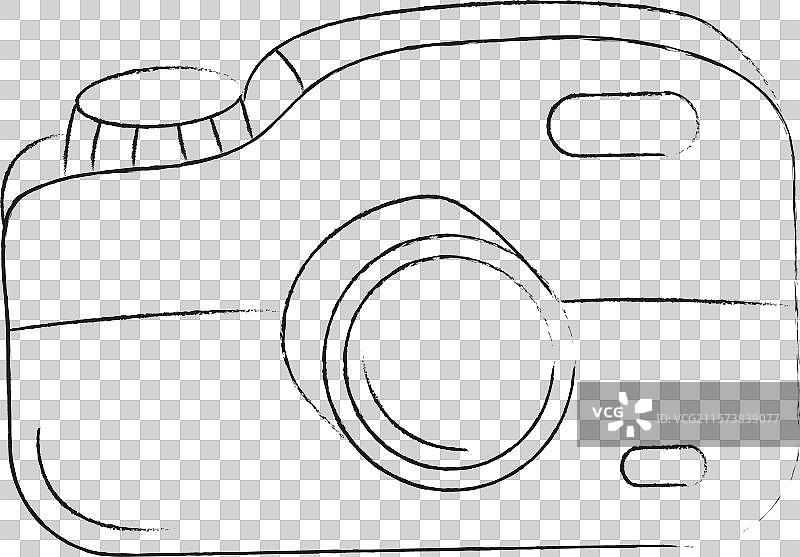 极简风格的相机插图图片素材