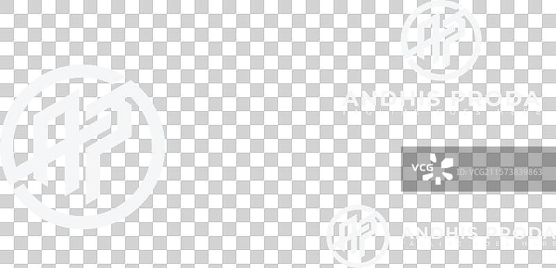 抽象的首字母圆形字母AP或PA标志图片素材