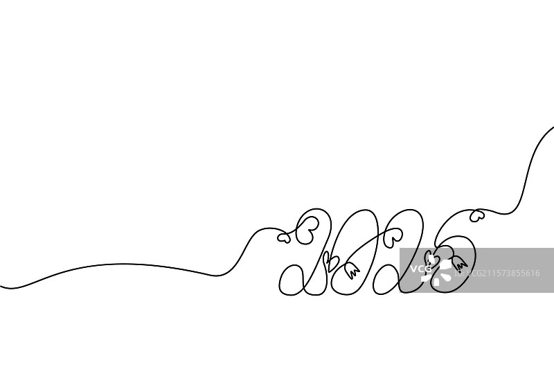 2026年手绘连续字母设计图片素材