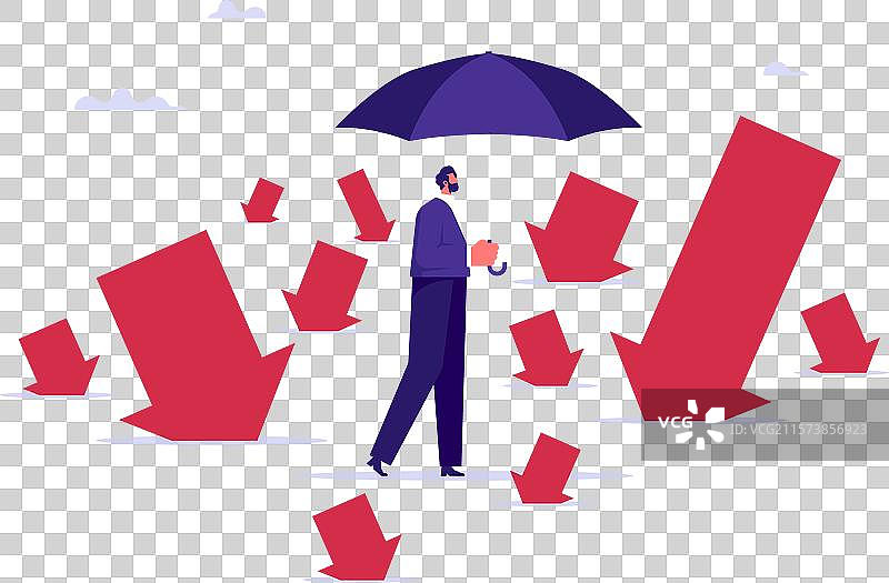 防止金融危机或股市崩盘图片素材