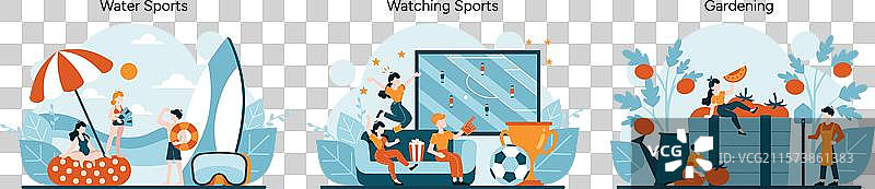 热爱水上运动的爱好者图片素材