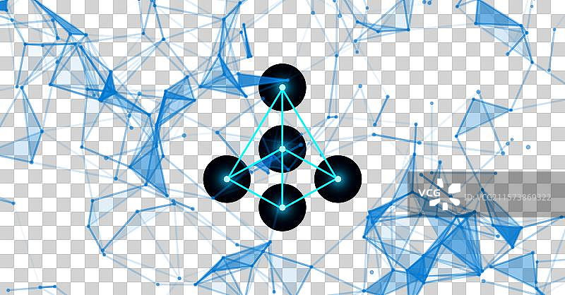 抽象的数字技术背景与图片素材