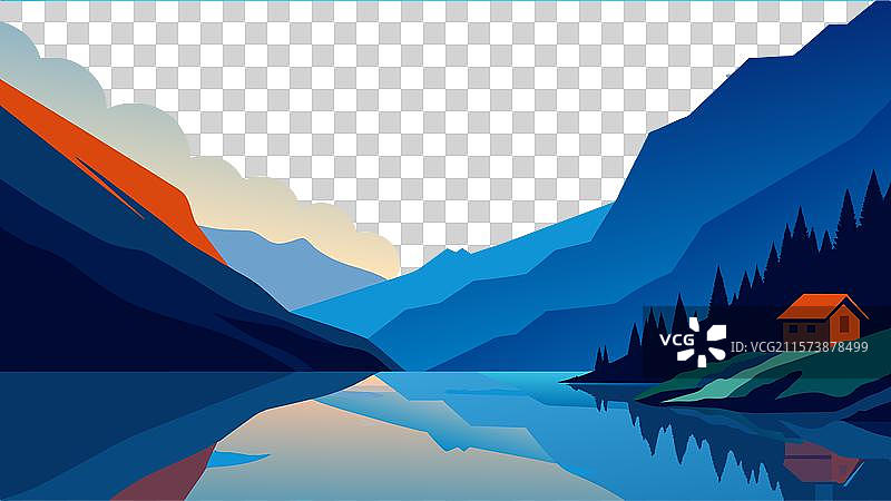 令人印象深刻的夏季洛瓦特湖美景图片素材