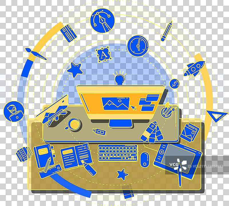 关于创造力的明亮宣传海报图片素材