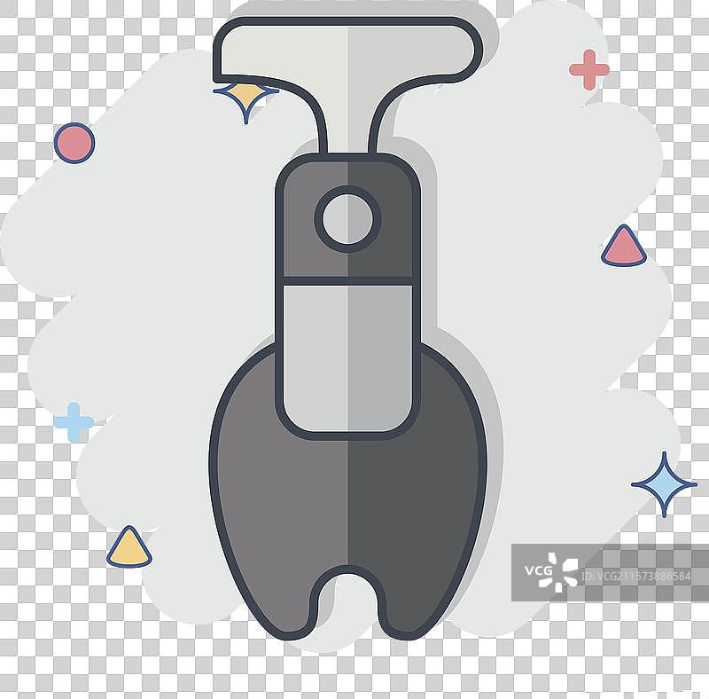 与厨房工具符号相关的苹果去核器图标图片素材