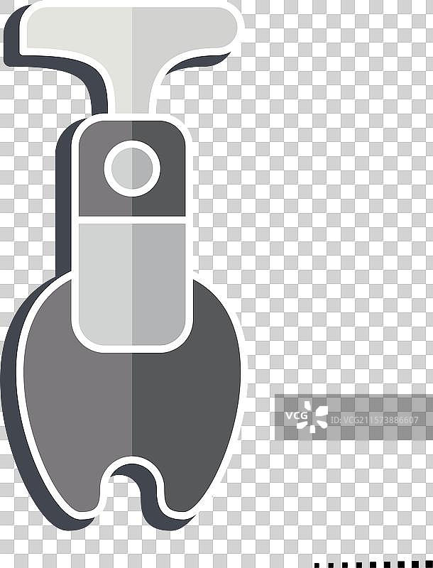 与厨房工具符号相关的苹果去核器图标图片素材