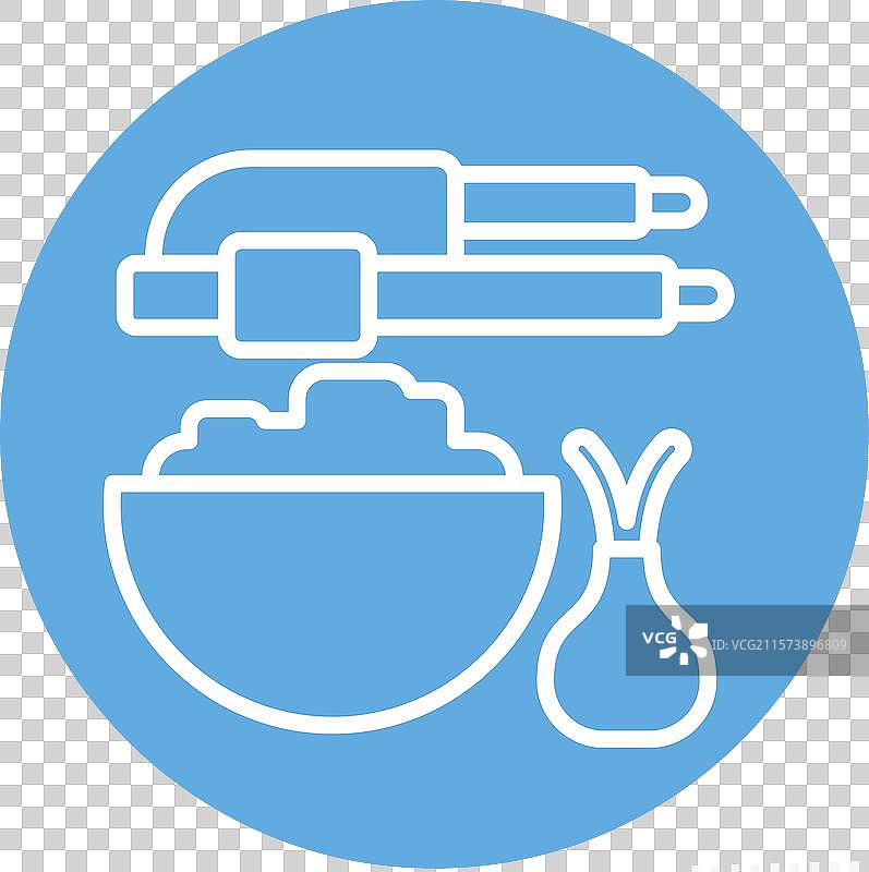 与厨房工具符号相关的大蒜压榨器图标图片素材