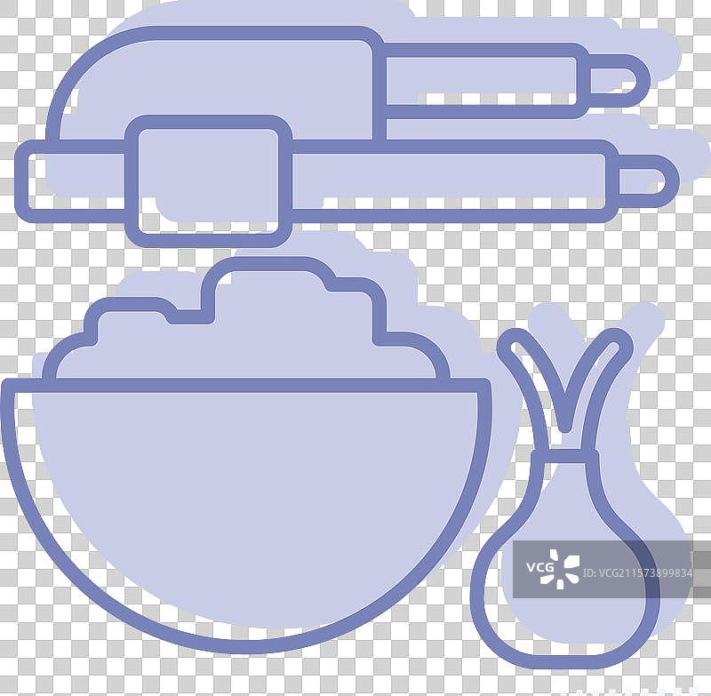 厨房工具符号的蒜压器图标图片素材