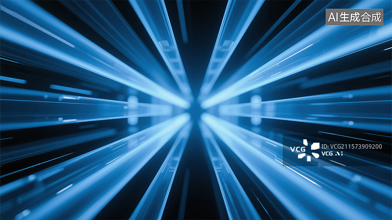 【AI数字艺术】高速光束的抽象图像图片素材