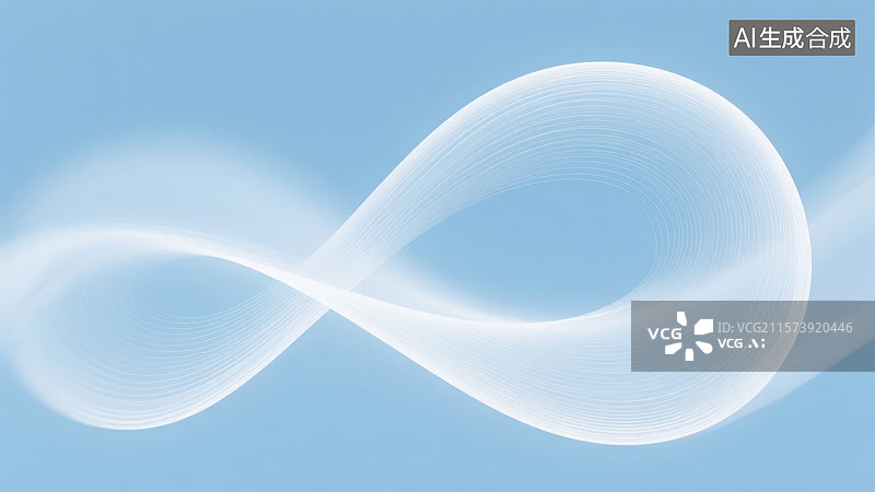 【AI数字艺术】蓝色背景上的无限符号艺术图案图片素材