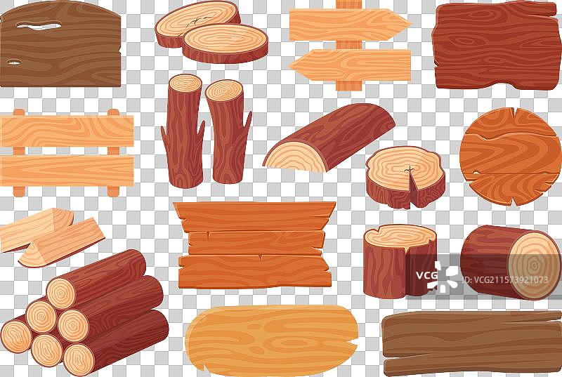 孤立的木板，木材工业的木材图片素材