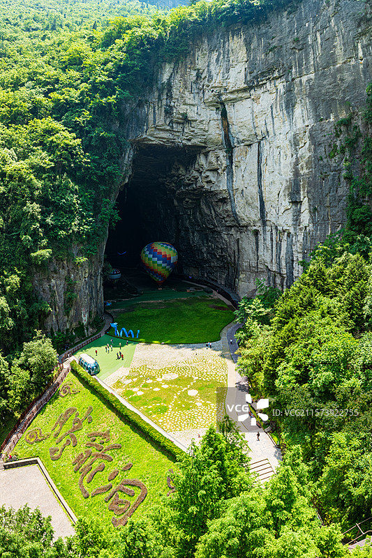 世界地质公园湖北利川腾龙洞景区图片素材
