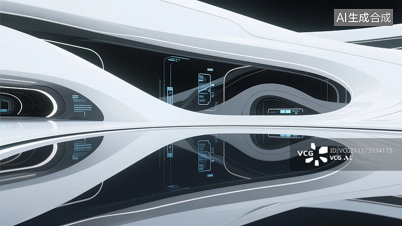 【AI数字艺术】未来科技界面设计图片素材