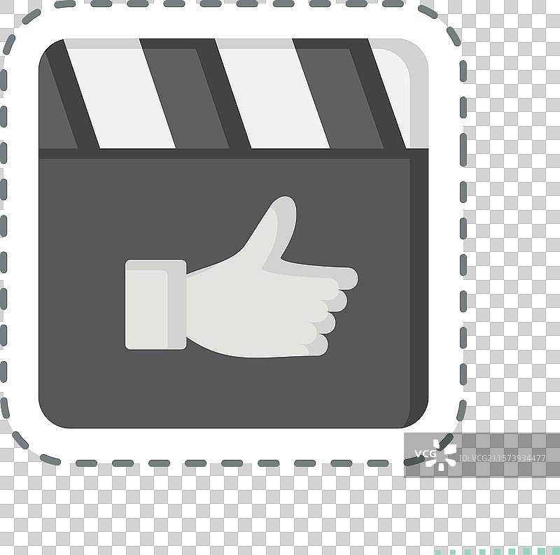 与电影相关的最佳电影贴纸线条图片素材