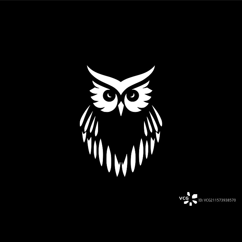猫头鹰 - 极简和简单的轮廓图片素材
