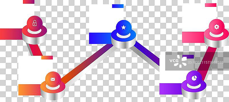 扁平化的商务员工会议或团队合作图片素材