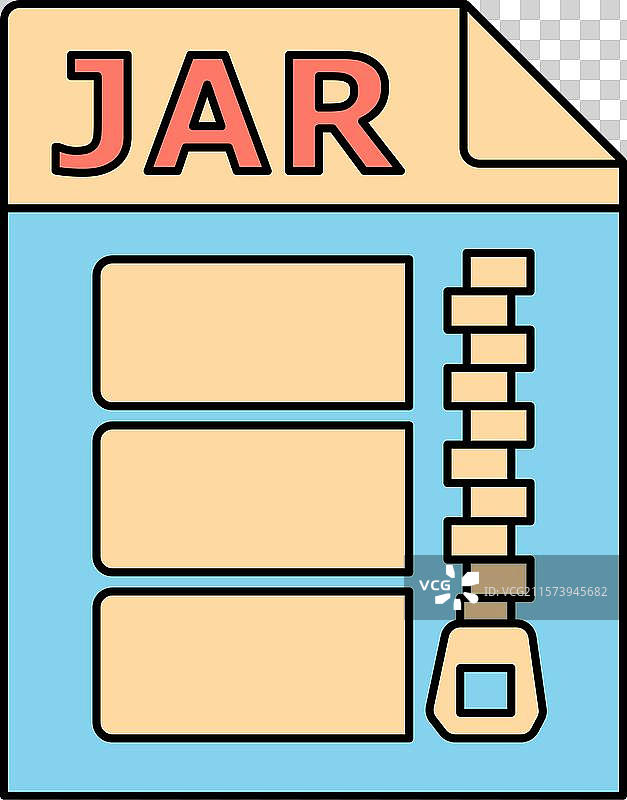 Java归档文件格式的jar文件图标图片素材