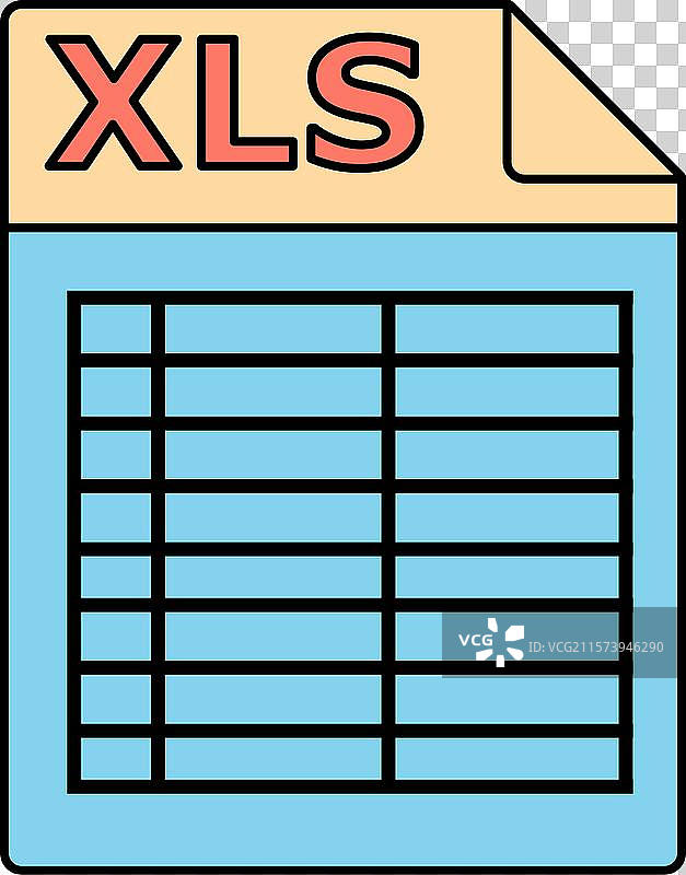 xls文件图标电子表格符号Excel文档图片素材