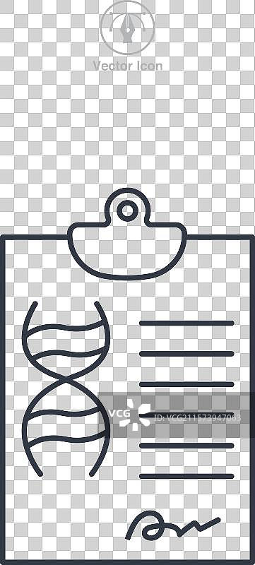 医疗文件图标符号，孤立在白色背景上图片素材