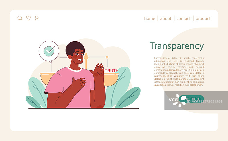 道德行为中的透明度与人物图片素材